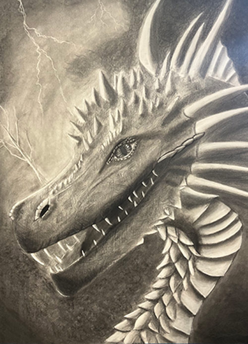 drawing of dragon